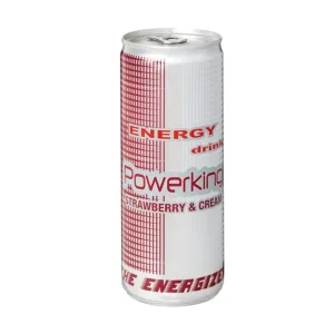 BEBIDA ENERG FRESA&NATA POWERKING 250ML CAJ 24 UN