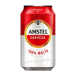 CERVEZA AMSTEL LATA 330ML CAJA 24 UNI