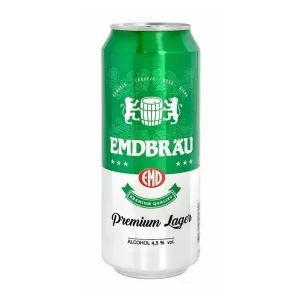 CERVEZA EMDBRAU LATA 4'5  50CL PALET 126 CA P-12 U